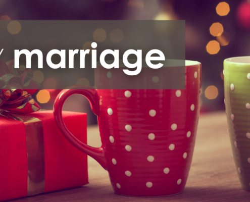 Merry Marriage, tips for surviving the holidays, holiday mugs